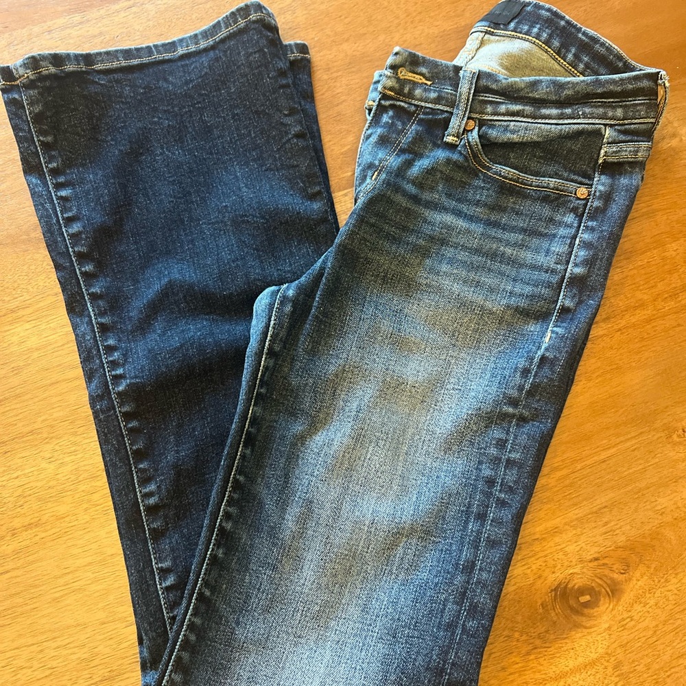 Buckle Dark Blue Straight Leg Jeans